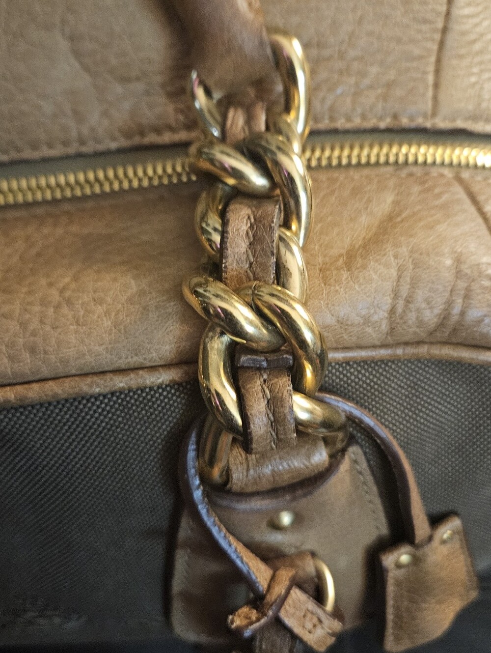 PradaLogo Jacquard Shoulder Bag - Picture 9 of 14
